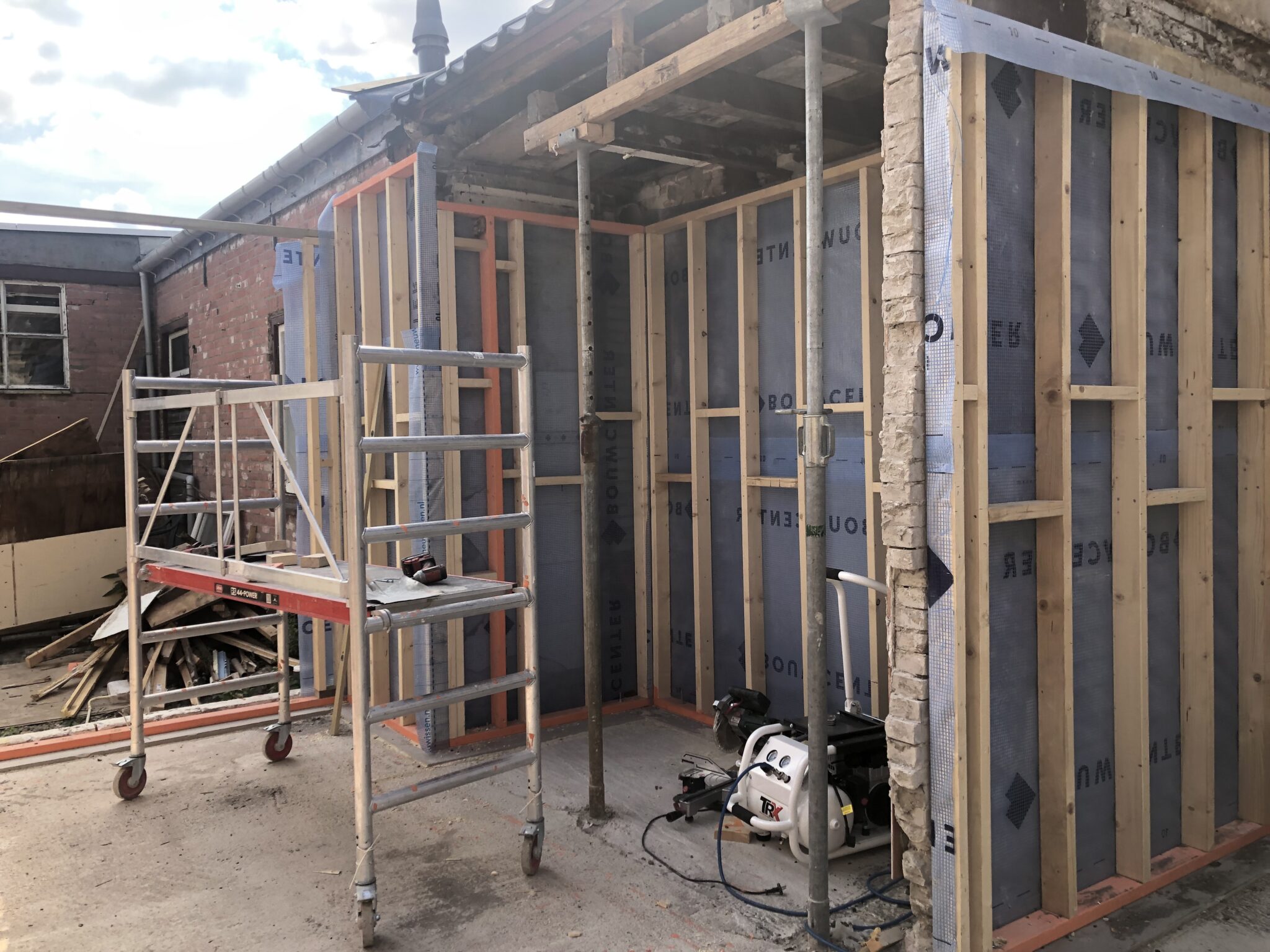 Prefab opbouw voorbereidingen