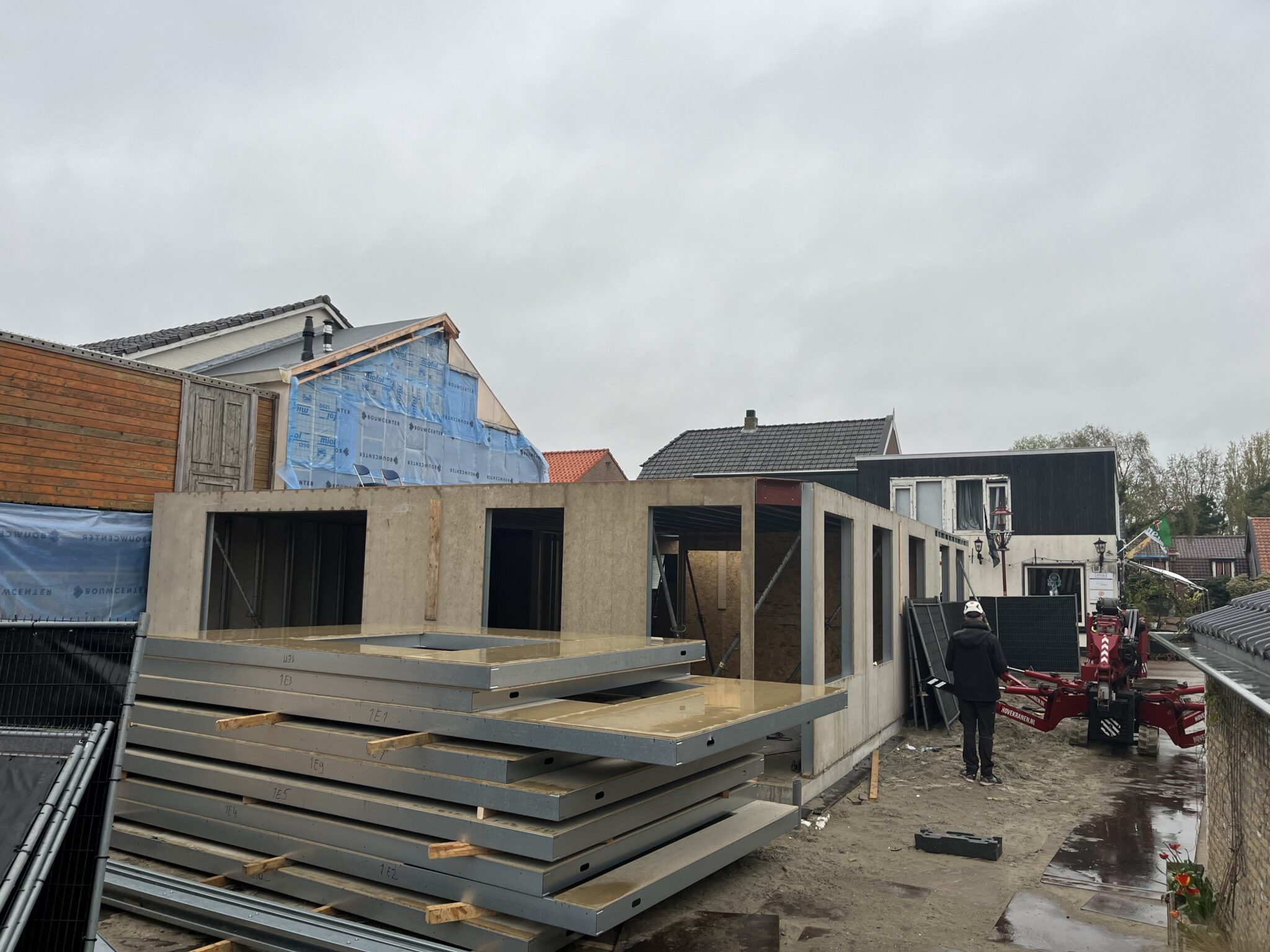 Prefab opbouw panelen