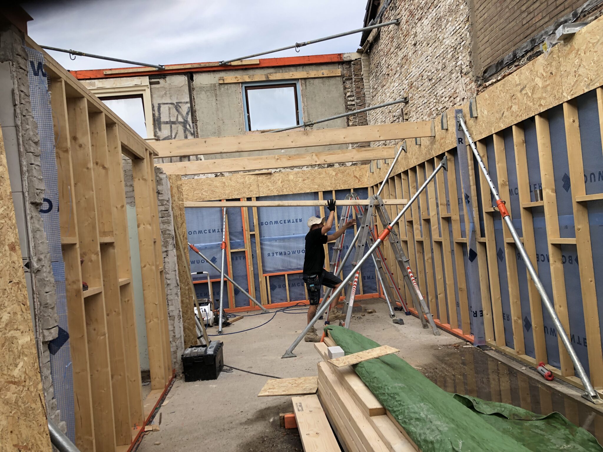 Prefab opbouw timmerwerk